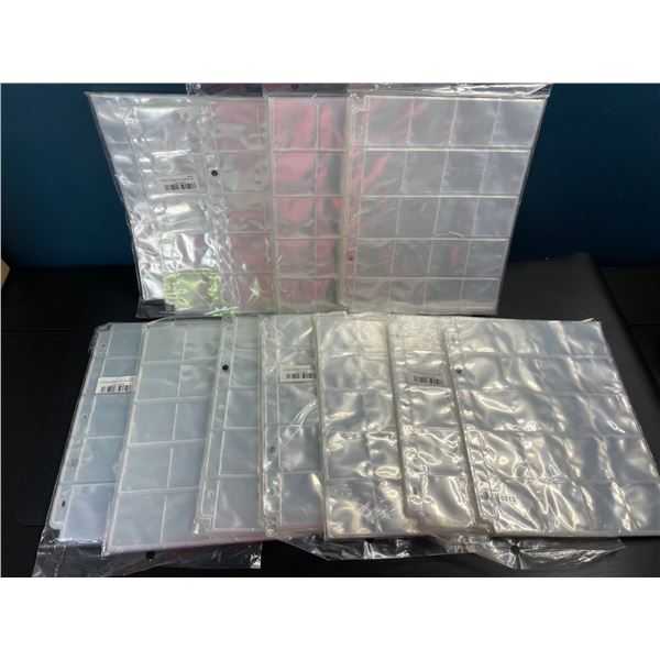 Lot of 12 Packs of Coin Holder Sheets - 20 Sheets Per Pack! For Storing Coins
