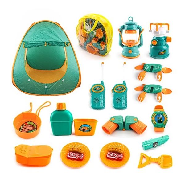 Lot of 1 Picasso Tiles 20-in-1 Camping Toy Play Set