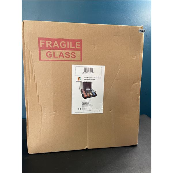 Lot of 1 DecoBros Glass Nespresso Vertuoline Drawer - Brand New