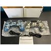 Image 1 : Lot of 2 Double-Shock Aftermarket Wireless Controllers for Playstation 4 - Camo Design
