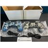 Image 1 : Lot of 2 Double-Shock Aftermarket Wireless Controllers for Playstation 4 - Camo Design