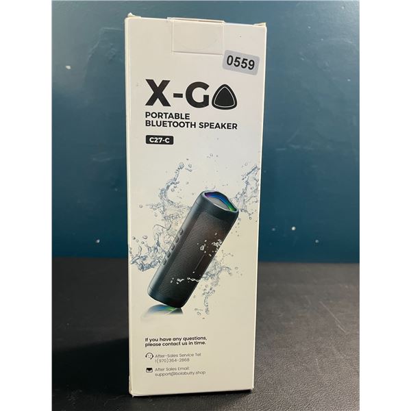 Lot of 1 X-Go Portable Bluetooth Wireless Speaker - Brand New!