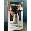 Image 1 : Lot of 1 Cresimo Stainless Steel Thermal Coffee Carafe - 2L (68oz) - Brand New!