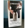 Image 1 : Lot of 1 Cresimo Stainless Steel Thermal Coffee Carafe - 2L (68oz) - Brand New!