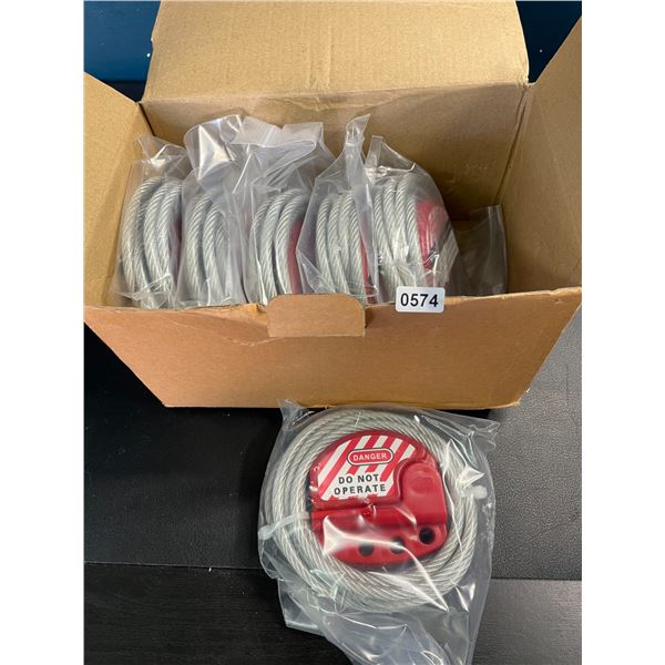 Lot of 1 Box of 6 Cable Locks - Brand New