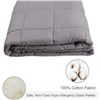 Image 1 : Lot of 1 Dreambeauty 100% Cotton 41x60in 10lbs Weighted Blanket for Adults - Brand New! Dark Grey