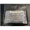 Image 2 : Lot of 1 Dreambeauty 100% Cotton 41x60in 10lbs Weighted Blanket for Adults - Brand New! Dark Grey