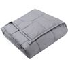 Image 1 : Lot of 1 Dreambeauty 100% Cotton 48x72in 15lbs Weighted Blanket for Adults - Brand New! Dark Grey