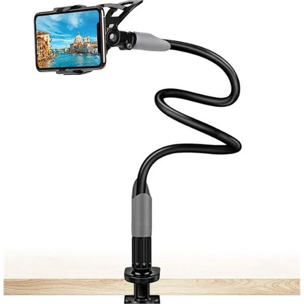 Lot of 2 Canjoy Flexible Gooseneck Phone Holders for Bed; "Lazy" Phone Holders - Brand New!