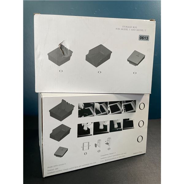 Lot of 2 Tesla Center Console Organizers - For Tesla Model 3 or Y - Brand New!