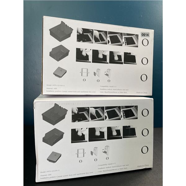 Lot of 2 Tesla Center Console Organizers - For Tesla Model 3 or Y - Brand New!