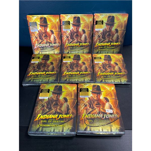 Lot of 8 Indiana Jones and the Dial of Destiny Blu-Ray DVD's - Brand New!