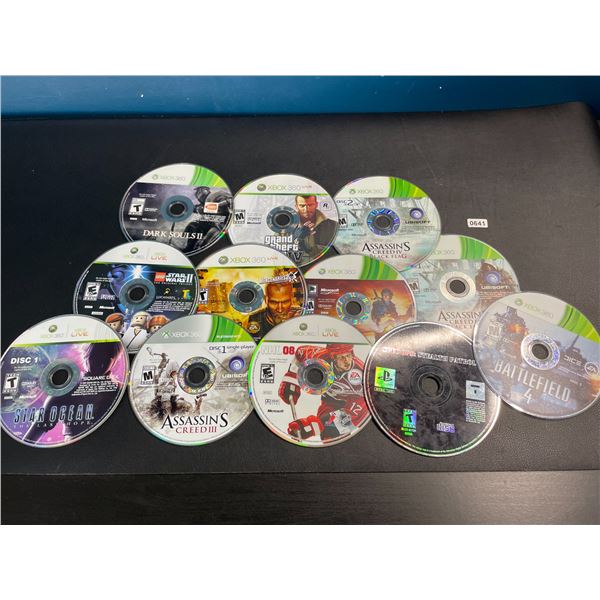 Lot of 12 Assorted Xbox 360 Games - Used