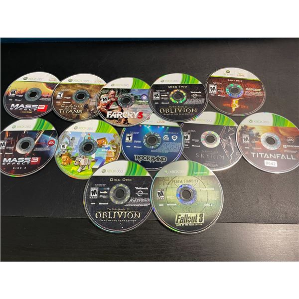 Lot of 12 Assorted Xbox 360 Games - Used