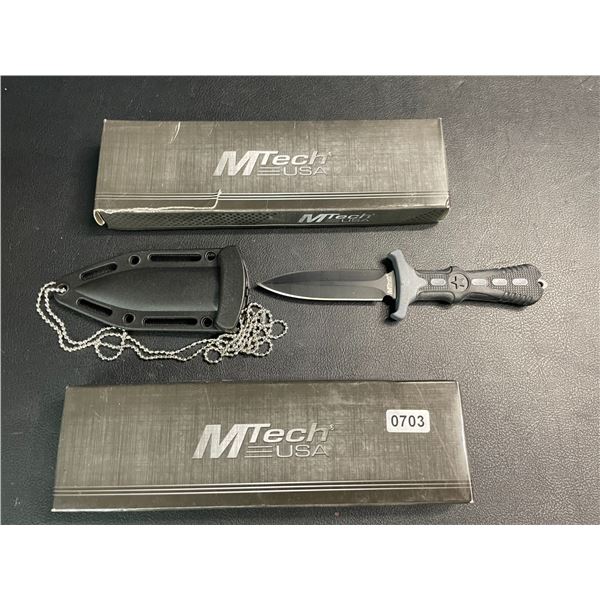 Lot of 2 Mtech USA Fixed-Blade Sword Style Knives - Brand New