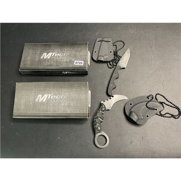 Lot of 2 Mtech USA Fixed-Blade Knives - Brand New