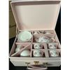 Image 3 : Lot of 1 Jewelkeeper Porcelain Tea Pot Set with Case - Brand New!