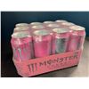 Image 2 : Lot of 1 Case of Monster Energy Ultra Rosa - 12 Cans (473ml) - New Sealed!
