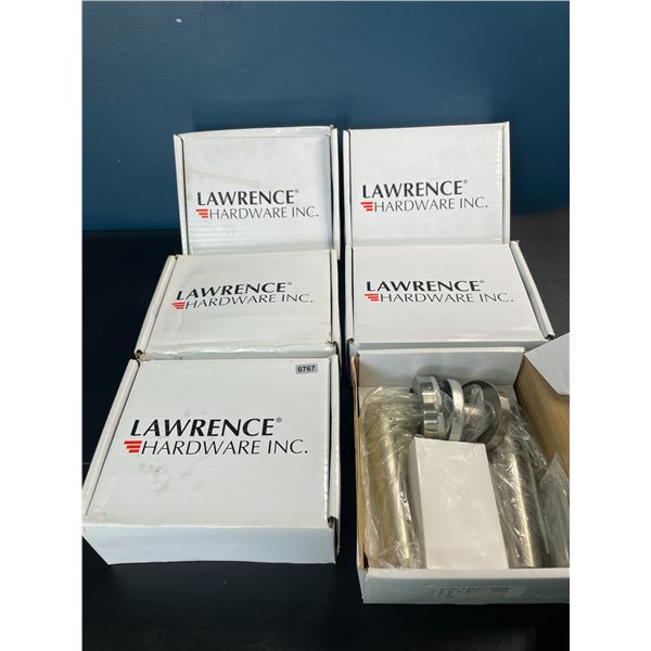 Lot of 6 Lawrence Hardware Lever Door Handle Sets