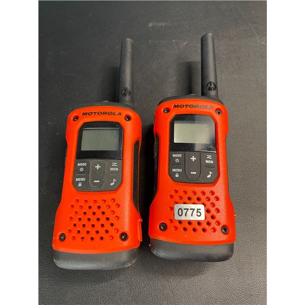 Lot of 2 Motorola Walkie Talkies - Used