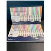 Image 1 : Lot of 2 Multi-Packs of Dual-Tip Highlighter Pens - 24PCS/Colours Per Pack - Brand New!