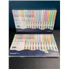 Image 1 : Lot of 2 Multi-Packs of Dual-Tip Highlighter Pens - 24PCS/Colours Per Pack - Brand New!