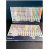 Image 1 : Lot of 2 Multi-Packs of Dual-Tip Highlighter Pens - 24PCS/Colours Per Pack - Brand New!