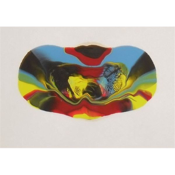 Original painting Spaceship#792 Fun by LangdonArt-IMAGINATION- peinture originale Vaisseaux spatiaux