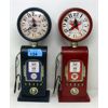 Image 1 : 2 Metal Gas Pump Clocks - Battery Operated