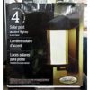 Image 1 : Pack of 4 Solar Post Accent Lights - Black Finish