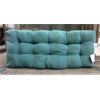 Image 1 : New Tufted Patio Bench Cushion  - Cyan Blue