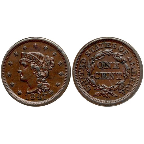 1847 N-22 R3+ ANACS graded EF45