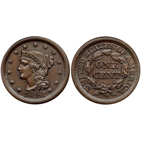 1848 N-35 R2 ANACS graded AU50