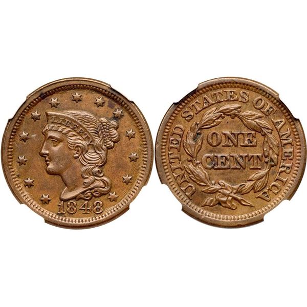 1848 N-41 R1 NGC graded AU58