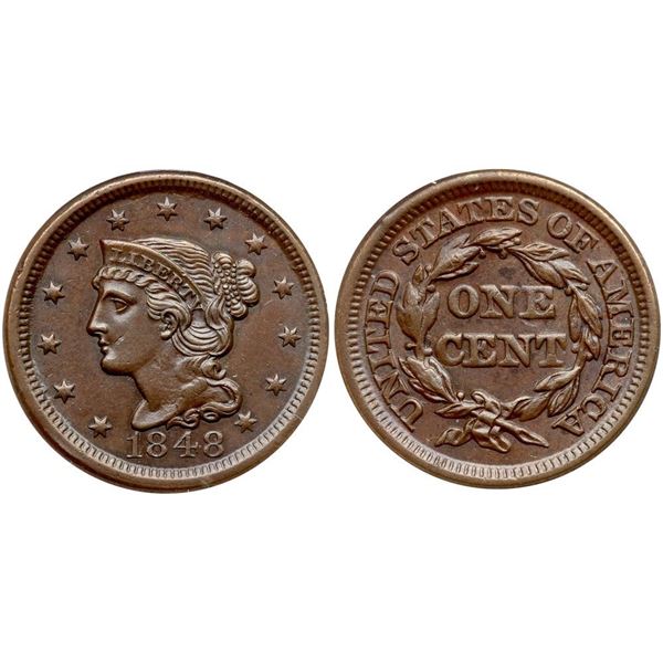 1848 N-41 R1 ANACS graded AU58