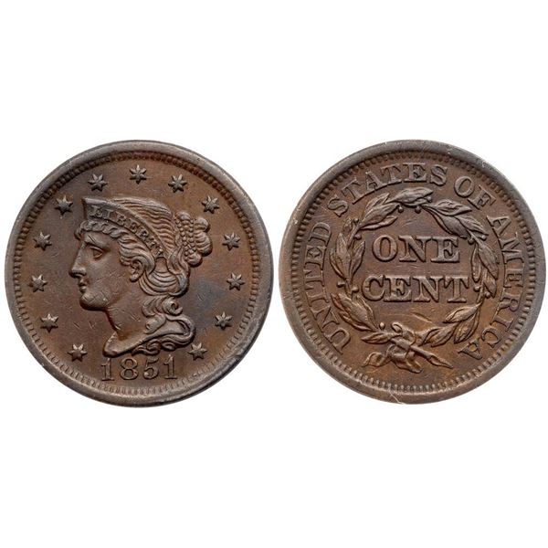 1851 N-17 R2 ANACS graded EF45