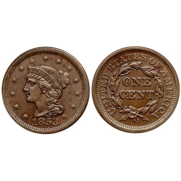 1853 N-29 R3 ANACS graded AU53