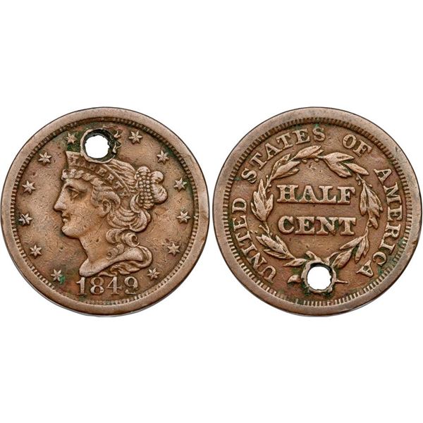 Quartet of Half Cents, 1849-1855