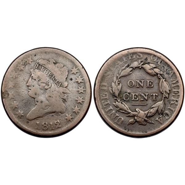 Pair of 1812 Cents