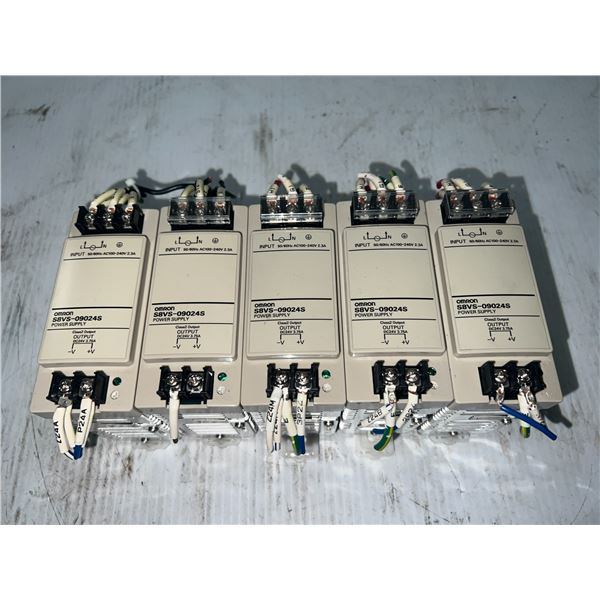 (5) Omron #S8VS-09024S/ED2 Power Supplies