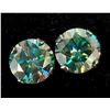 BZ1919-140 10K BLUE MOISSANITE(1.4CT) EARRINGS