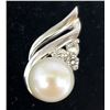 BZ1919-146 10K PEARL AND CZ PENDANT