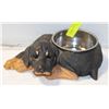 Image 1 : ROTTWEILER DOG BOWL 12" X 7" DOG DISH