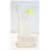 Image 1 : CRYSTAL GLASS FLOWER VASE & CRYSTAL