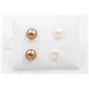 Image 1 : #84-NATURAL AKOYA PEARL STUD EARRINGS /2 PAIR