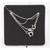 Image 1 : #69-STERLING SILVER NECKLAC  18"/2 PCS