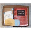 Image 1 : ESTATE VINTAGE STAMP BOOK AND STAMPS INCL.