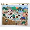 Image 1 : CLOTH EMBROIDERED PICTURE FROM PERU