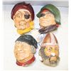 Image 1 : 4 ESTATE ENGALND HEAD FIGURES ALL HAVE CHIPS