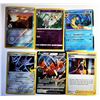 Image 1 : 15)  LOT OF 5 FOIL POKEMON GAME CARDS AND 1